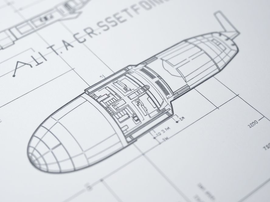 Abstract engineering graphic